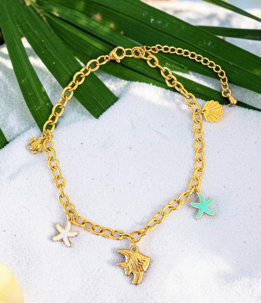 Bracelets de cheville breloques✨