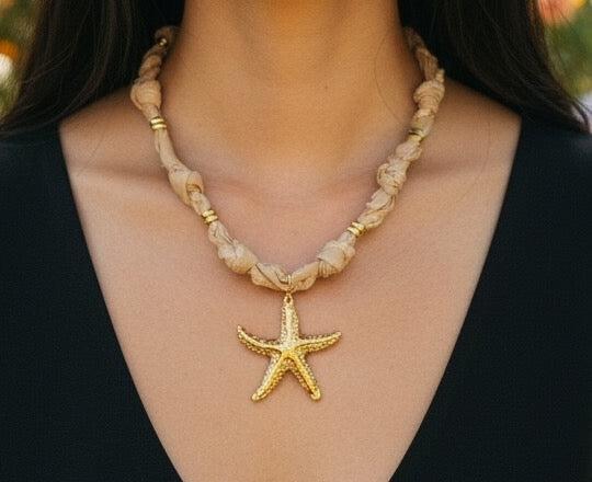 Collier tissu✨